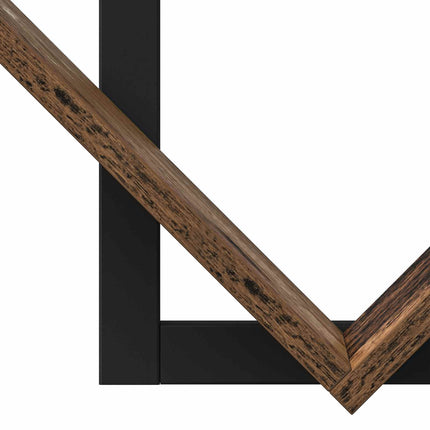 Väggflytande Hylla 2 pcs Gammalt trä 43 x 15 x 47 cm
