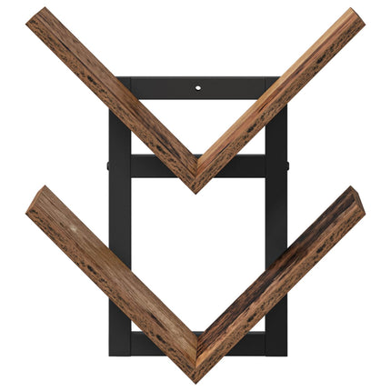 Väggflytande Hylla 2 pcs Gammalt trä 43 x 15 x 47 cm