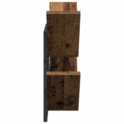 Väggflytande Hylla 2 pcs Gammalt trä 43 x 15 x 47 cm