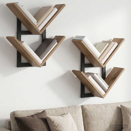 Väggflytande Hylla 2 pcs Artisan-ek 43 x 15 x 47 cm