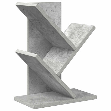 Trä Bokhylla 3-Tier 30 x 18 x 40 cm Konstruerat trä Betonggrå