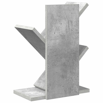 Trä Bokhylla 3-Tier 30 x 18 x 40 cm Konstruerat trä Betonggrå