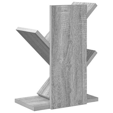 Trä Bokhylla 3-Tier 30 x 18 x 40 cm Konstruerat trä Grå Sonoma