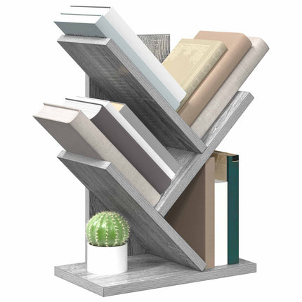 Trä Bokhylla 3-Tier 30 x 18 x 40 cm Konstruerat trä Grå Sonoma