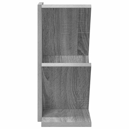 Trä Bokhylla 3-Tier 30 x 18 x 40 cm Konstruerat trä Grå Sonoma