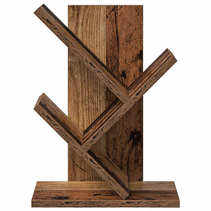 Trä Bokhylla 3-Tier 30 x 18 x 40 cm Konstruerat trä Gammalt trä