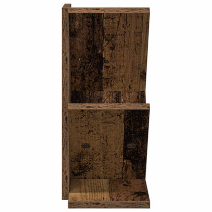Trä Bokhylla 3-Tier 30 x 18 x 40 cm Konstruerat trä Gammalt trä