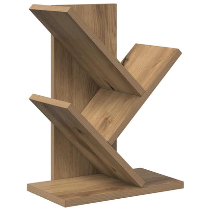 Trä Bokhylla 3-Tier 30 x 18 x 40 cm Konstruerat trä Artisan-ek