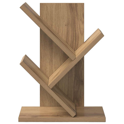 Trä Bokhylla 3-Tier 30 x 18 x 40 cm Konstruerat trä Artisan-ek