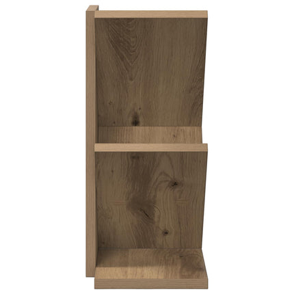 Trä Bokhylla 3-Tier 30 x 18 x 40 cm Konstruerat trä Artisan-ek