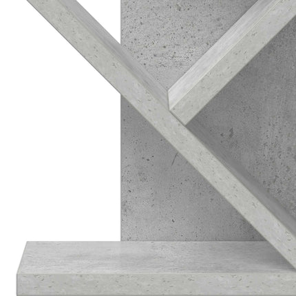 Trä Bokhylla 3-Tier 30 x 18 x 48 cm Konstruerat trä Betonggrå