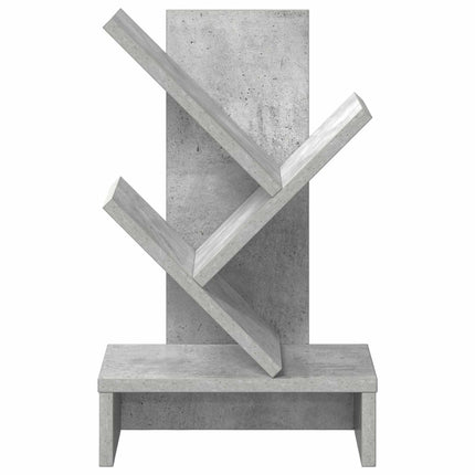 Trä Bokhylla 3-Tier 30 x 18 x 48 cm Konstruerat trä Betonggrå