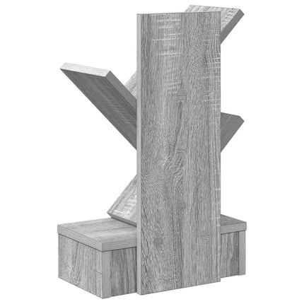 Trä Bokhylla 3-Tier 30 x 18 x 48 cm Konstruerat trä Grå Sonoma