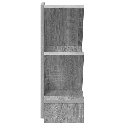 Trä Bokhylla 3-Tier 30 x 18 x 48 cm Konstruerat trä Grå Sonoma