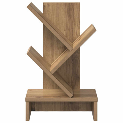 Trä Bokhylla 3-Tier 30 x 18 x 48 cm Konstruerat trä Artisan-ek