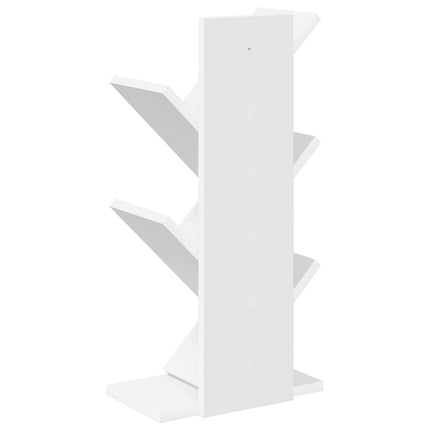 Trä Bokhylla 4-Plan 30 x 18 x 60 cm Konstruerat trä Vit