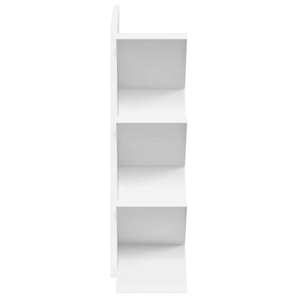 Trä Bokhylla 4-Plan 30 x 18 x 60 cm Konstruerat trä Vit