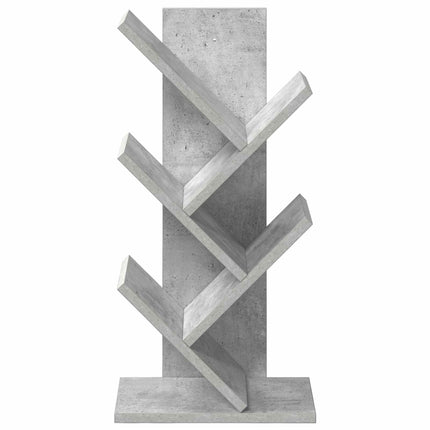 Trä Bokhylla 4-Tier 30 x 18 x 60 cm Konstruerat trä Betonggrå