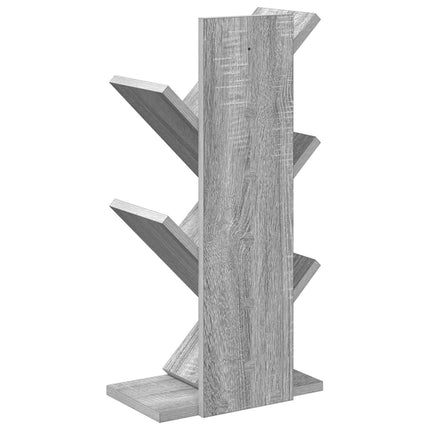 Trä Bokhylla 4-Tier 30 x 18 x 60 cm Konstruerat trä Grå Sonoma