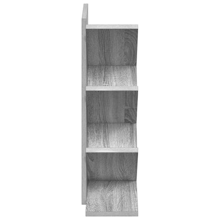 Trä Bokhylla 4-Tier 30 x 18 x 60 cm Konstruerat trä Grå Sonoma