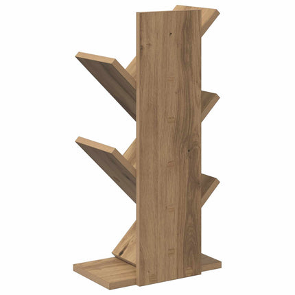 Trä Bokhylla 4-Tier 30 x 18 x 60 cm Konstruerat trä Artisan-ek