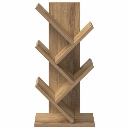 Trä Bokhylla 4-Tier 30 x 18 x 60 cm Konstruerat trä Artisan-ek