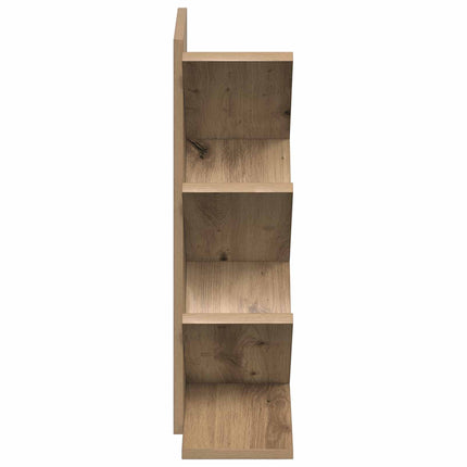 Trä Bokhylla 4-Tier 30 x 18 x 60 cm Konstruerat trä Artisan-ek