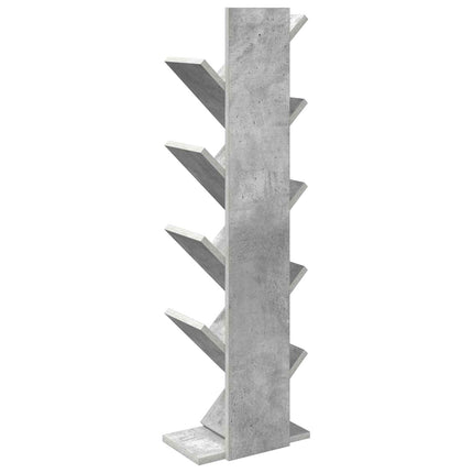 Trä Bokhylla 6-Tier 30 x 18 x 100 cm Konstruerat trä Betonggrå