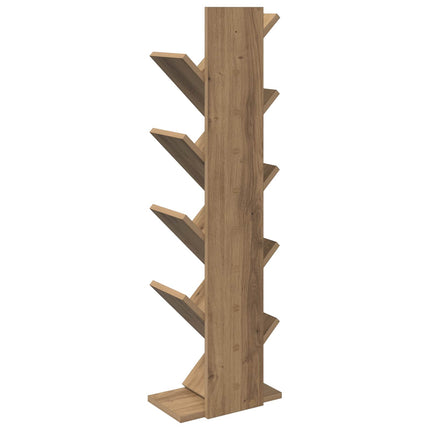 Trä Bokhylla 6-Plan 30 x 18 x 100 cm Konstruerat trä Artisan-ek