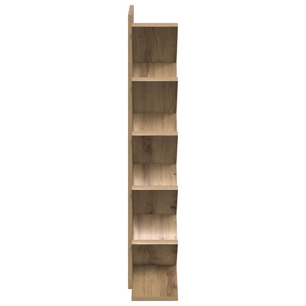 Trä Bokhylla 6-Plan 30 x 18 x 100 cm Konstruerat trä Artisan-ek