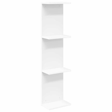 Vägg hylla Vit 25 x 15 x 100 cm Konstruerat trä
