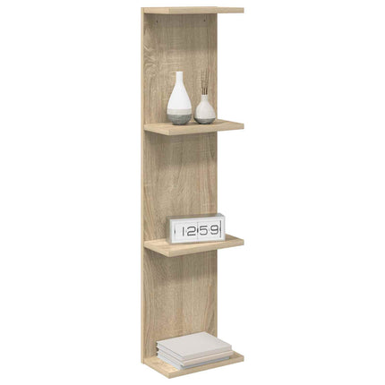 Vägg hylla Sonoma-ek 25 x 15 x 100 cm Konstruerat trä