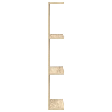 Vägg hylla Sonoma-ek 25 x 15 x 100 cm Konstruerat trä