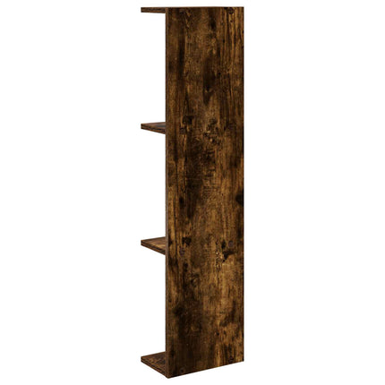 Vägg hylla Rökt ek 25 x 15 x 100 cm Konstruerat trä