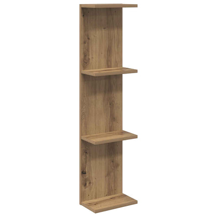Vägg hylla Artisan-ek 25 x 15 x 100 cm Konstruerat trä
