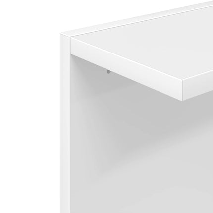 Vägg hylla Vit 30 x 15 x 100 cm Konstruerat trä