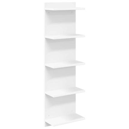 Vägg hylla Vit 30 x 15 x 100 cm Konstruerat trä