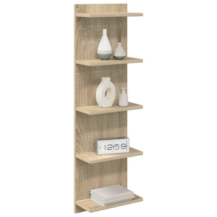 Vägg hylla Sonoma-ek 30 x 15 x 100 cm Konstruerat trä