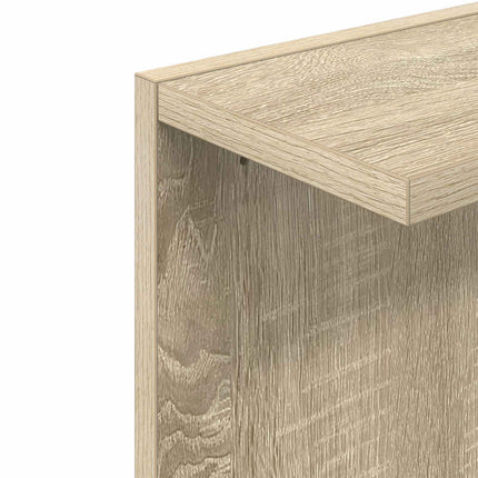 Vägg hylla 2 pcs Sonoma-ek 30 x 15 x 100 cm Konstruerat trä