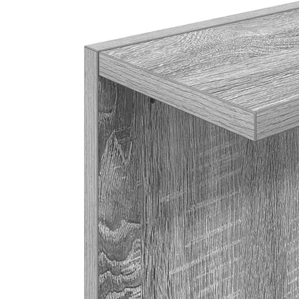 Vägg hylla 2 pcs Grå Sonoma 30 x 15 x 100 cm Konstruerat trä