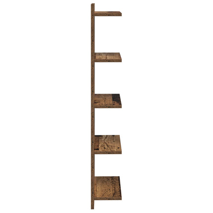 Vägg hylla 2 pcs Gammalt trä 30 x 15 x 100 cm Konstruerat trä
