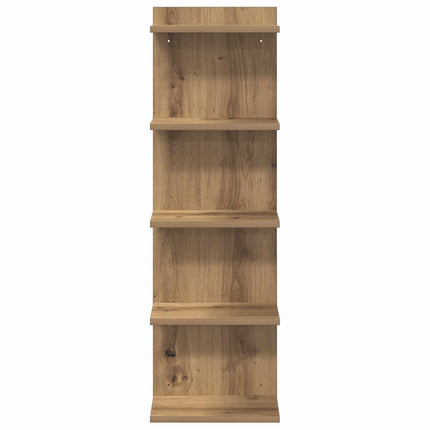 Vägg hylla 2 pcs Artisan-ek 30 x 15 x 100 cm Konstruerat trä
