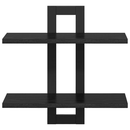 Flytande hyllor Svart ek 40 x 15 x 40 cm Konstruerat trä