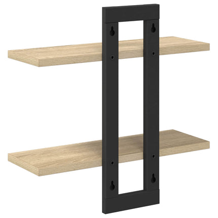 Flytande hyllor Sonoma-ek 40 x 15 x 40 cm Konstruerat trä