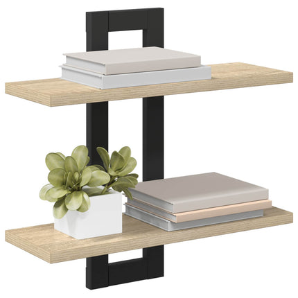 Flytande hyllor Sonoma-ek 40 x 15 x 40 cm Konstruerat trä