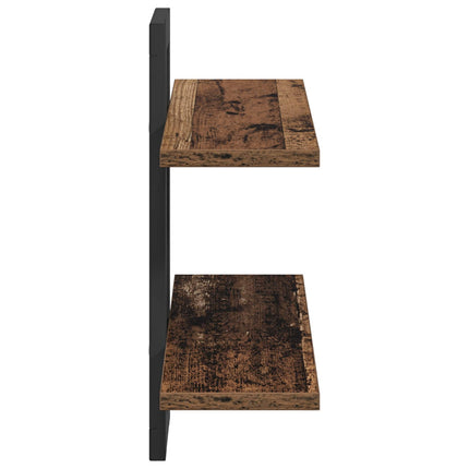 Flytande hyllor Gammalt trä 40 x 15 x 40 cm Konstruerat trä