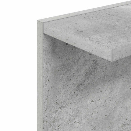 Vägg hylla Betonggrå 22 x 15 x 100 cm Konstruerat trä