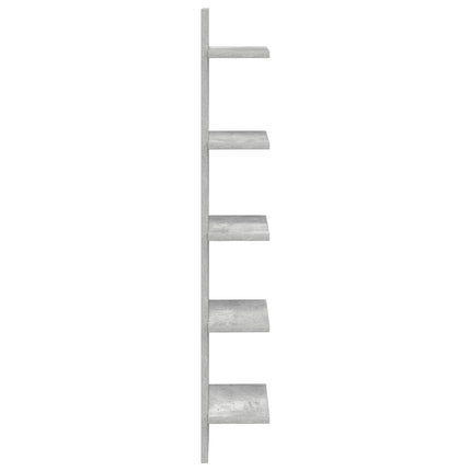 Vägg hylla Betonggrå 22 x 15 x 100 cm Konstruerat trä