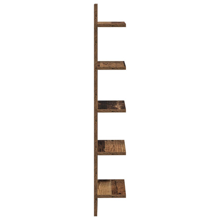 Vägg hylla 2 pcs Gammalt trä 22 x 15 x 100 cm Konstruerat trä
