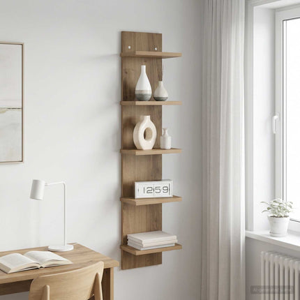 Vägg hylla Artisan-ek 22 x 15 x 100 cm Konstruerat trä